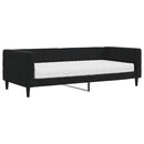 daybed med madras 90x200 cm velour sort