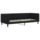 daybed med madras 90x200 cm velour sort