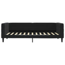 daybed med madras 90x200 cm velour sort