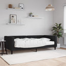 daybed med madras 90x200 cm velour sort
