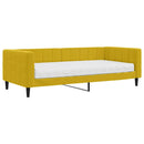 daybed med madras 90x200 cm velour gul