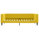 daybed med madras 90x200 cm velour gul