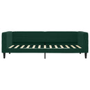 daybed med madras 100x200 cm velour mørkegrøn