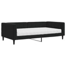 daybed med madras 100x200 cm velour sort