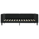 daybed med madras 100x200 cm velour sort