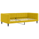 daybed med madras 100x200 cm velour gul