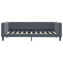 daybed med madras 90x190 cm velour mørkegrå