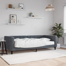 daybed med madras 90x190 cm velour mørkegrå