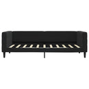 daybed med madras 90x190 cm velour sort