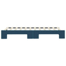 daybed med udtræk 80x200 cm velour blå