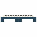 daybed med udtræk 90x200 cm velour blå