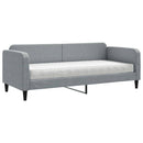 daybed med madras 80x200 cm stof lysegrå