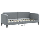 daybed med madras 80x200 cm stof lysegrå