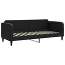 daybed med madras 80x200 cm stof sort