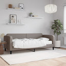 daybed med madras 80x200 cm stof gråbrun