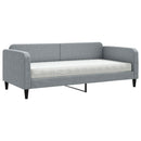 daybed med madras 90x200 cm stof lysegrå