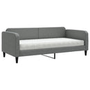 daybed med madras 90x200 cm stof mørkegrå