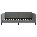 daybed med madras 90x200 cm stof mørkegrå