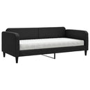 daybed med madras 90x200 cm stof sort