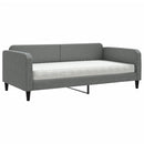 daybed med madras 100x200 cm stof mørkegrå