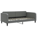 daybed med madras 100x200 cm stof mørkegrå