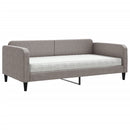 daybed med madras 100x200 cm stof gråbrun