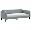 daybed med madras 90x190 cm stof lysegrå