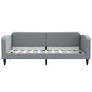 daybed med madras 90x190 cm stof lysegrå