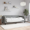 daybed med madras 90x190 cm stof lysegrå