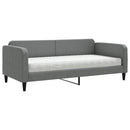 daybed med madras 90x190 cm stof mørkegrå
