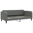 daybed med madras 90x190 cm stof mørkegrå