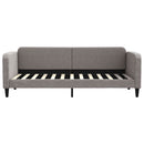 daybed med udtræk 80x200 cm stof gråbrun