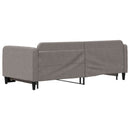 daybed med udtræk 90x200 cm stof gråbrun