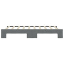 daybed med udtræk 90x190 cm stof mørkegrå