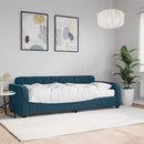 daybed med madras 80x200 cm velour blå