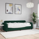 daybed med madras 80x200 cm velour mørkegrøn