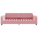 daybed med madras 80x200 cm velour pink