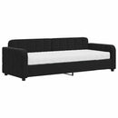 daybed med madras 80x200 cm velour sort