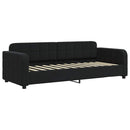 daybed med madras 80x200 cm velour sort