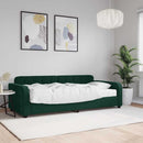 daybed med madras 90x200 cm velour mørkegrøn