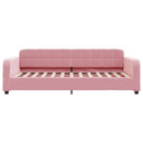 daybed med madras 100x200 cm velour pink