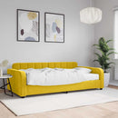 daybed med madras 100x200 cm velour gul