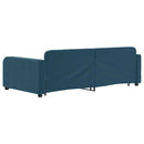 daybed med udtræk 100x200 cm velour blå