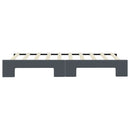 daybed med udtræk 90x190 cm velour mørkegrå