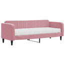 daybed med madras 80x200 cm velour pink