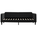 daybed med madras 80x200 cm velour sort