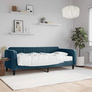 daybed med madras 90x200 cm velour blå