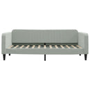 daybed med madras 90x200 cm velour lysegrå