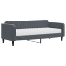 daybed med madras 90x200 cm velour mørkegrå