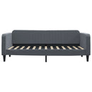 daybed med madras 90x200 cm velour mørkegrå